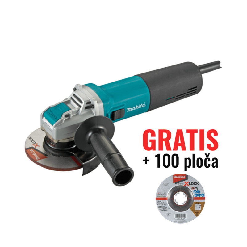 Makita ugaona brusilica GA5080RX02 X-LOCK 1400W