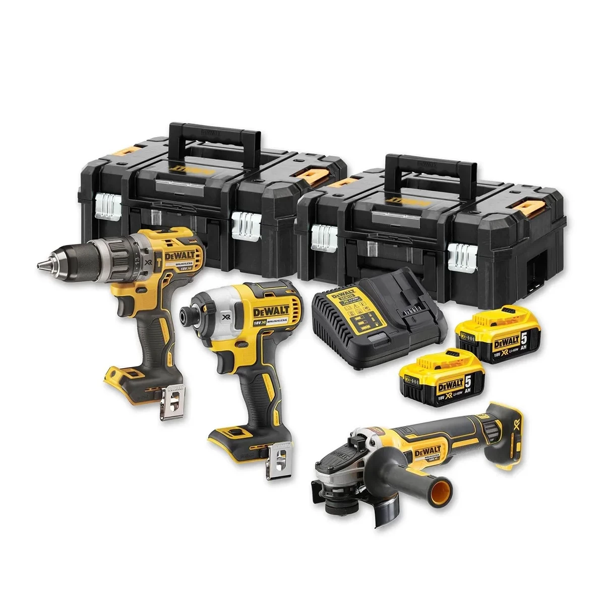 DeWalt set aku bušilica-odvijač-brusilica 18V