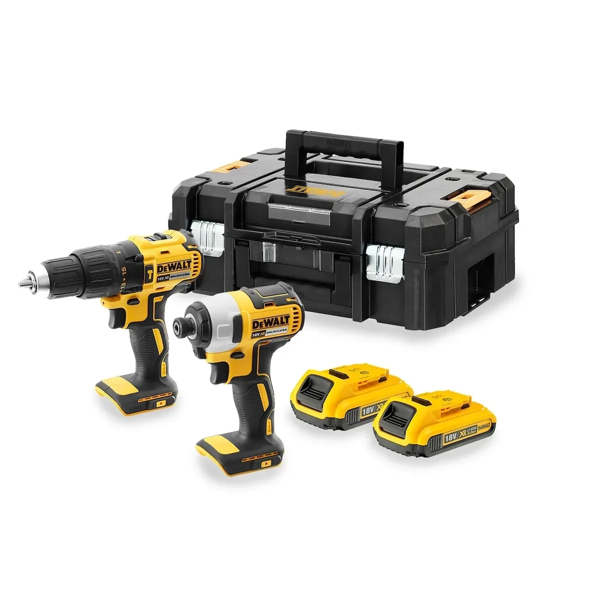 DeWalt set aku bušilica i odvijač 18V 2×2.0Ah