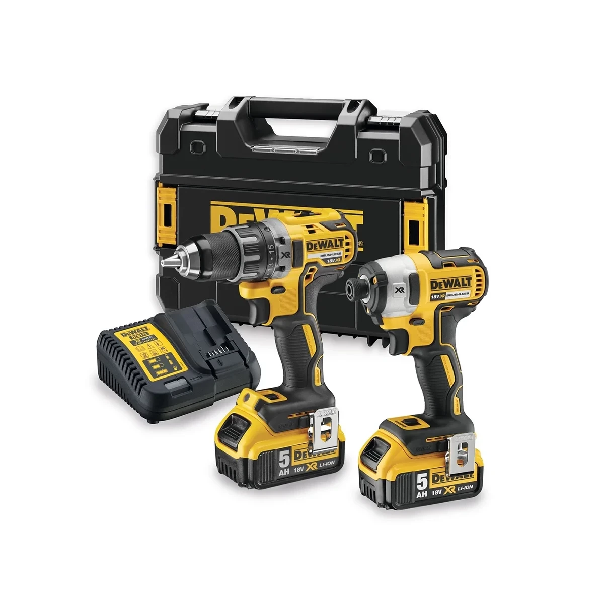 DeWalt set aku bušilica i odvijač 18V 2×5.0Ah