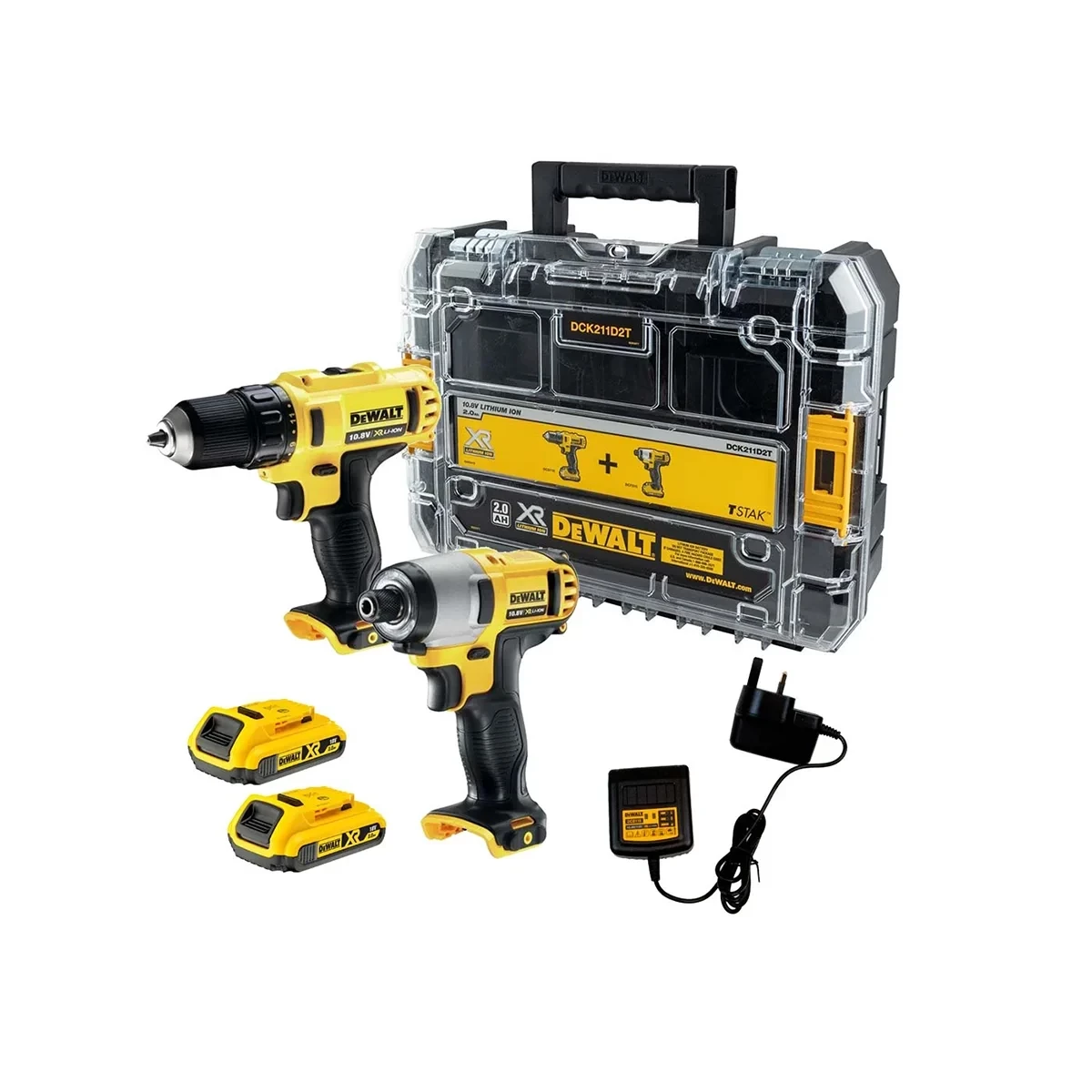 DeWalt set aku bušilica i odvijač 12V 2×2.0 Ah