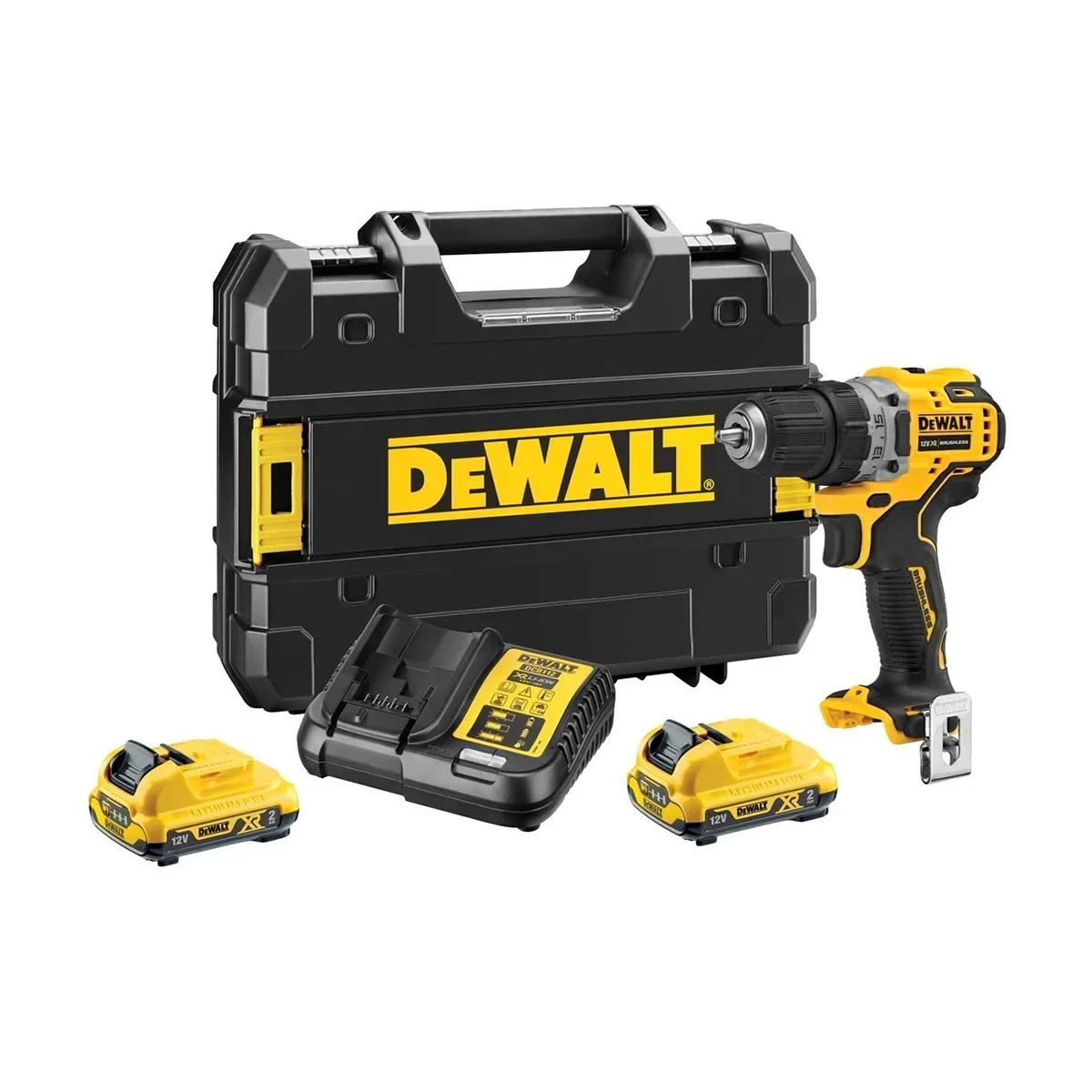 DeWalt aku udarna bušilica 12 V 2×2.0Ah BRUSHLESS