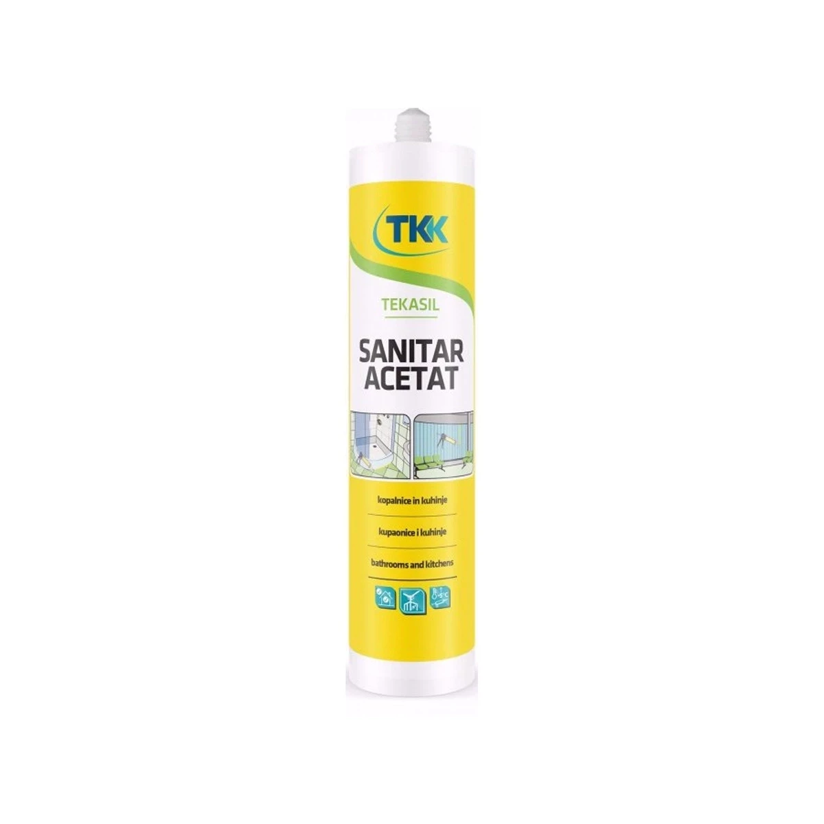 Tkk silikon  sanitar Smeđi 280 ml