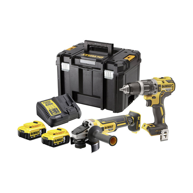 DeWALT aku bušilica i brusilica DCK2080P2T 18V 2x5Ah