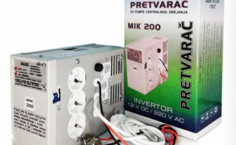 PRETVARAC NAPONA ZA PUMPE 12V na 230V Mikom MIK 200