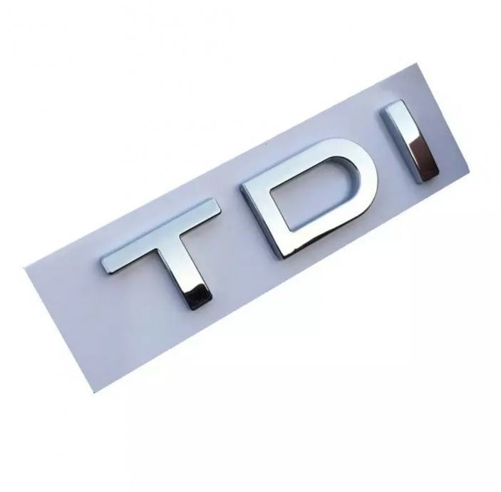 TDI srebreni znak naljepnica logo amblem