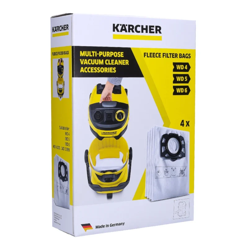 Karcher 4-dijelni set flis filter vrecica za usisivac WD 4, 5 i 6