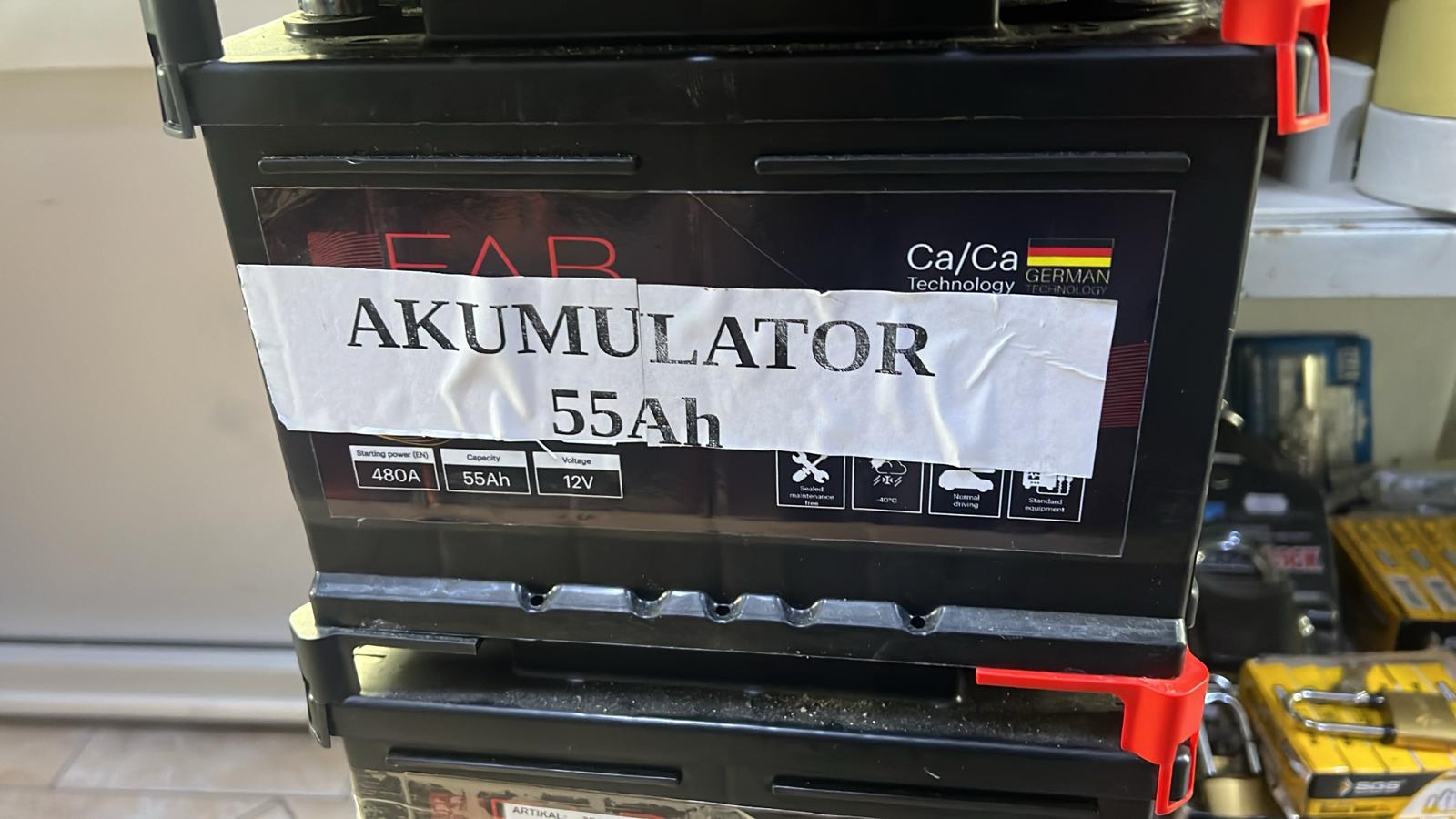 Akumulator FAB 55Ah R 12V B3/B4 480A