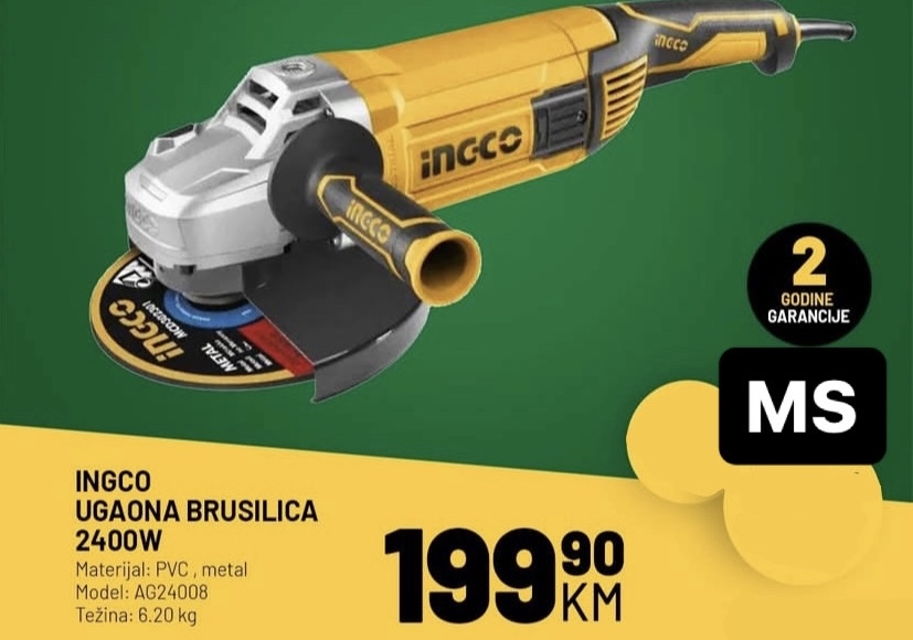 INGCO ugaona brusilica 950W AG8508E